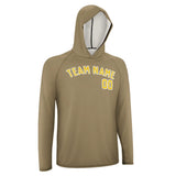 Custom Light Khaki Gold UV-Hoodie