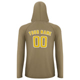 Custom Light Khaki Gold UV-Hoodie