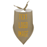 Custom Light Khaki Yellow Pet Scarf
