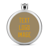 Custom Light Khaki Yellow Hip Flask