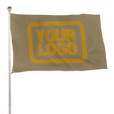 Custom Light Khaki Yellow Flag