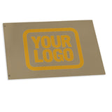 Custom Light Khaki Yellow Flag