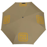 Custom Light Khaki Yellow Automatic Umbrella