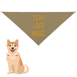 Custom Light Khaki Yellow Pet Scarf