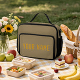 Custom Light Khaki Yellow Lunch Bag