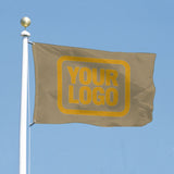Custom Light Khaki Yellow Flag