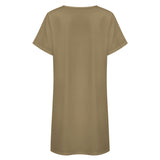 Custom Light Khaki Yellow Nachthemd