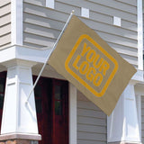 Custom Light Khaki Yellow Flag