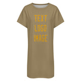 Custom Light Khaki Yellow Nachthemd