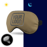 Custom Light Khaki Dark Grey Sleep Mask