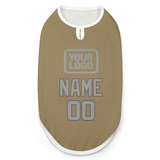 Custom Light Khaki Gray Pet Vest