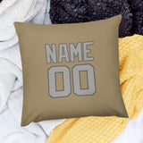 Custom Light Khaki Gray Pillowcase