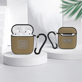 Custom Light Khaki Gray AirPods Case