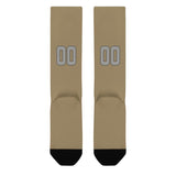 Custom Light Khaki Gray Knee-High Sock