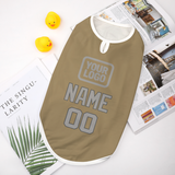 Custom Light Khaki Gray Pet Vest