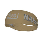 Custom Light Khaki Gray Sports headband