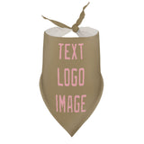 Custom Light Khaki Light Pink Pet Scarf