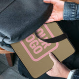 Custom Light Khaki Light Pink Laptop Bag