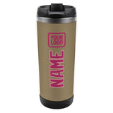 Custom Light Khaki Pink Stainless Steel Water Cup