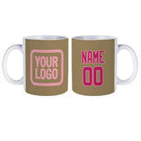 Custom Light Khaki Pink Mug