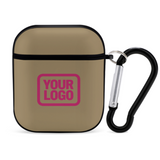Custom Light Khaki Pink AirPods Case