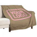 Custom Light Khaki Light Pink Blanket