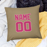 Custom Light Khaki Pink Pillowcase