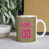 Custom Light Khaki Pink Mug