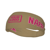Custom Light Khaki Pink Sports headband