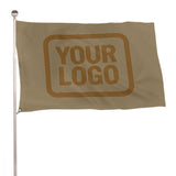 Custom Light Khaki Khaki Flag
