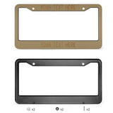 Custom Light Khaki Khaki License Plate Frame
