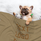 Custom Light Khaki Khaki Pet Blanket