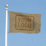 Custom Light Khaki Khaki Flag