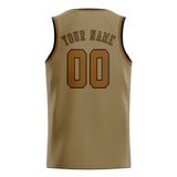 Custom Light Khaki & Khaki Colors Design Sports Basketball Jersey