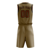 Custom Light Khaki Khaki Basketball Set