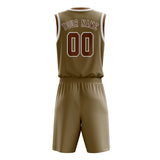 Custom Light Khaki Khaki Basketball Set