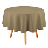 Custom Light Khaki Light Khaki Round Table Cloth