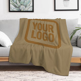 Custom Light Khaki Khaki Blanket