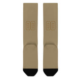 Custom Light Khaki Light Khaki Knee-High Sock