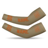 Custom Light Khaki Orange Arm Sleeve