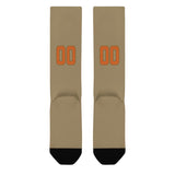 Custom Light Khaki Orange Knee-High Sock