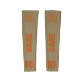 Custom Light Khaki Orange Arm Sleeve