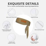 Custom Light Khaki Orange Headband