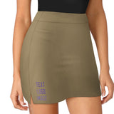 Custom Light Khaki Light Purple A-Line Skort