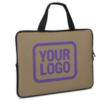 Custom Light Khaki Light Purple Laptop Bag