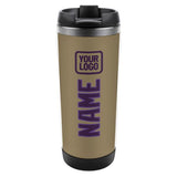 Custom Light Khaki Purple Stainless Steel Water Cup
