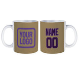 Custom Light Khaki Purple Mug