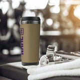 Custom Light Khaki Purple Stainless Steel Water Cup