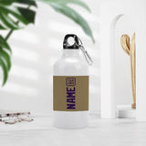 Custom Light Khaki Purple Sports Bottle