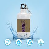 Custom Light Khaki Purple Sports Bottle